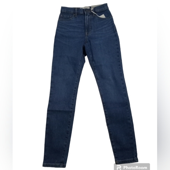 Everlane High Rise Blue Gift Able Ankle Skinny Jean Size 23 - Picture 1 of 7